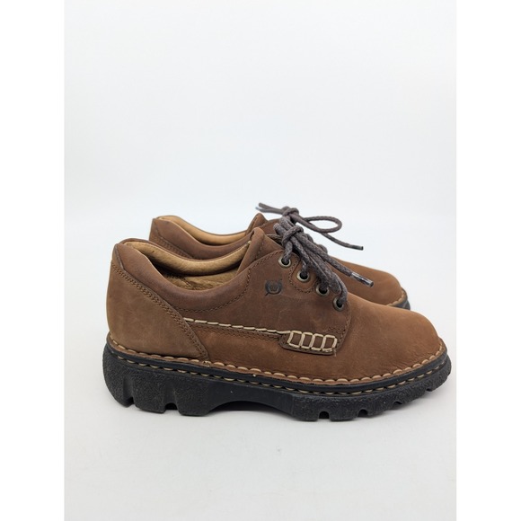 Börn M W B2346 Brown Leather Lace Up Oxford Shoes Women Size 38 - Picture 7 of 16